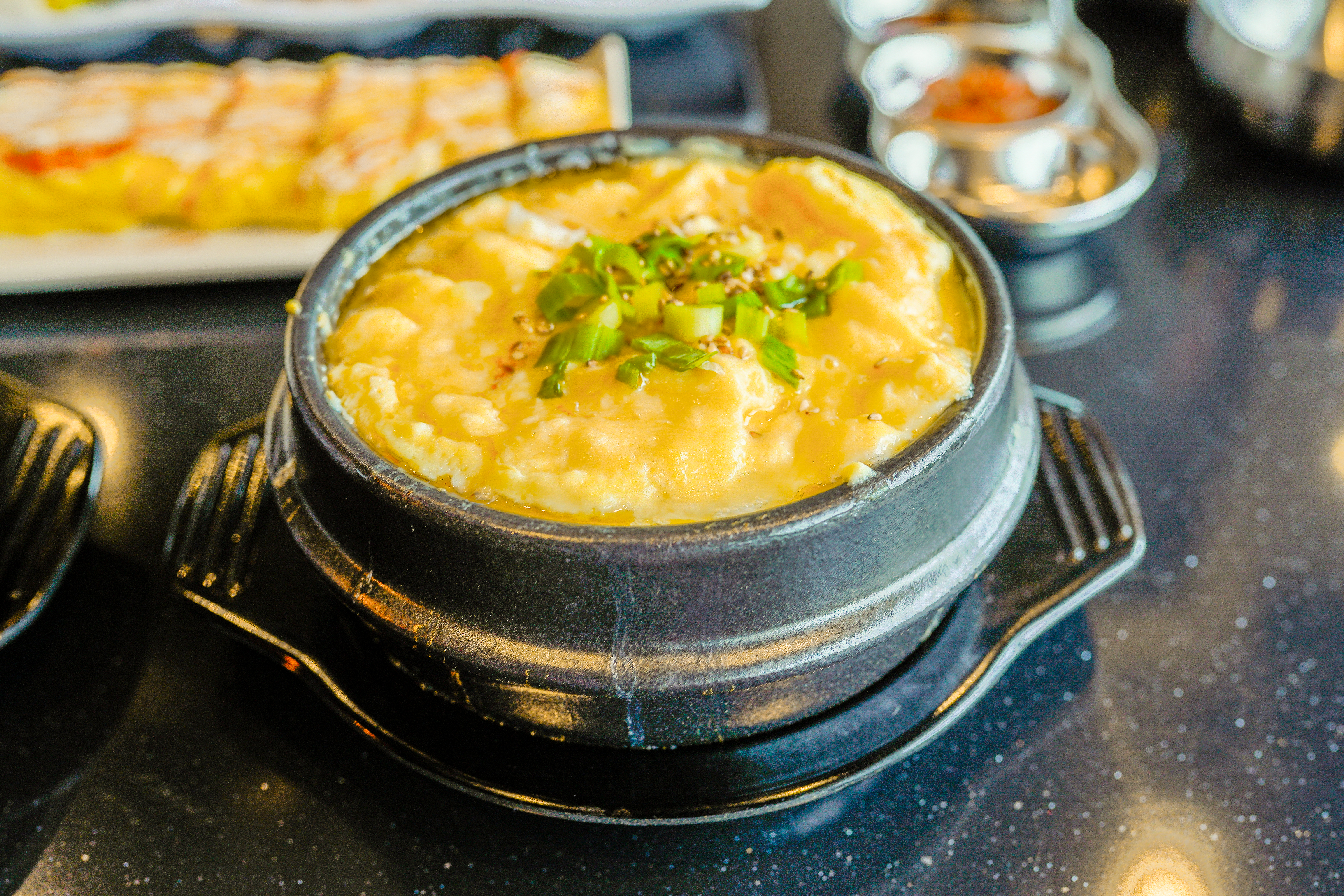 Korean Steamed Egg - Fluffy Korean steamed egg dish with a silky, custard-like texture