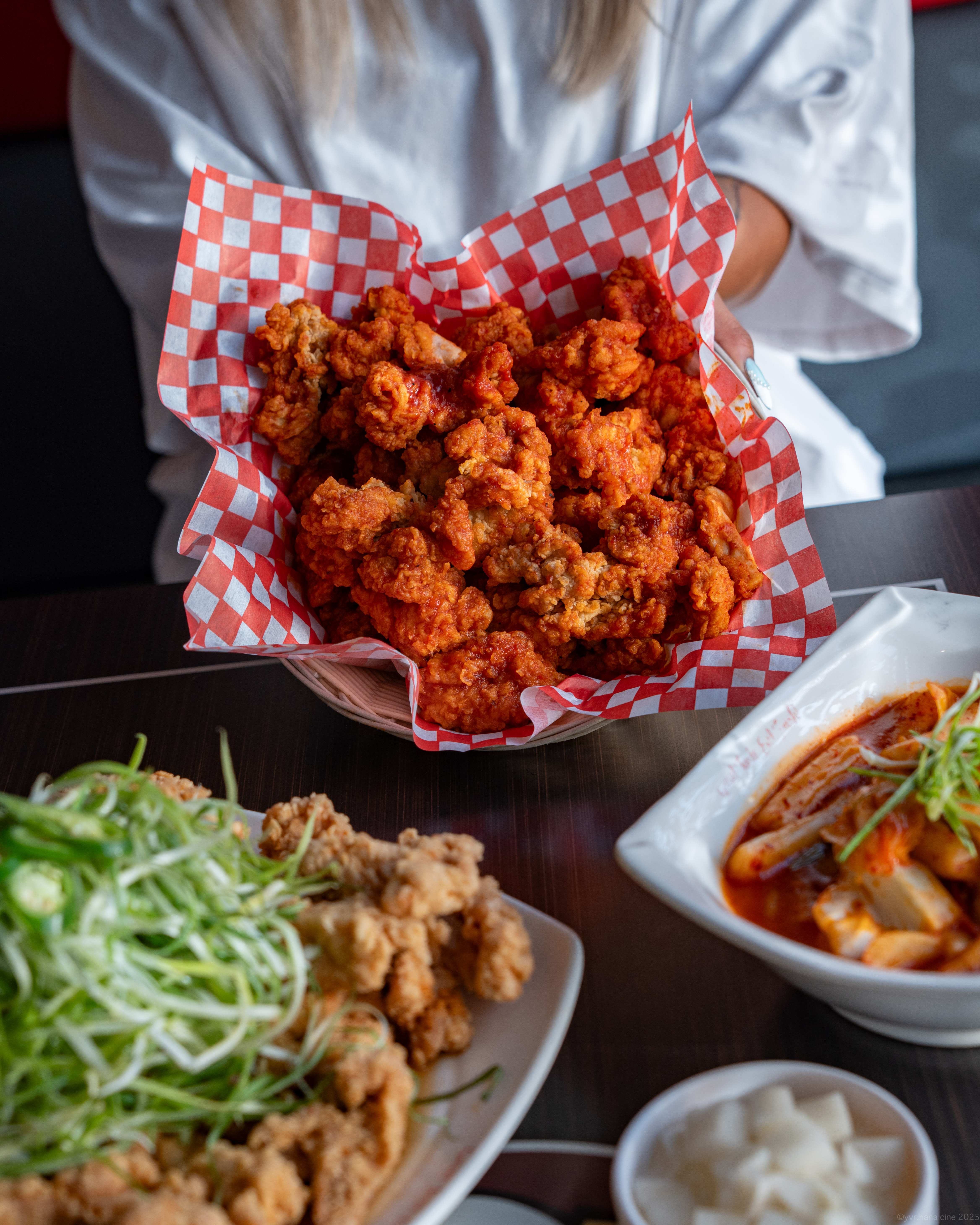 Korean Fried Chicken - Crispy double-fried chicken with choice of sweet soy or spicy gochujang glaze